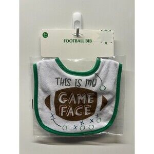 Infant-Baby-Football Bib “This Is My Game Face” New